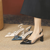 Tacones altos gruesos de verano para mujer populares